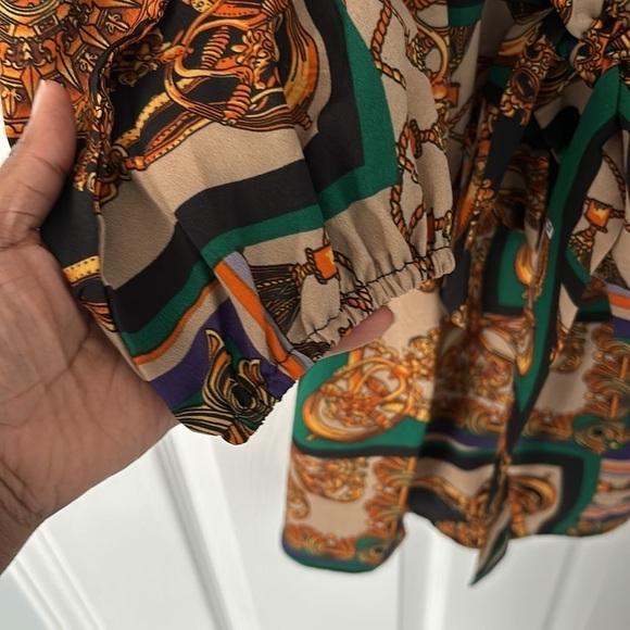 Scarf print dress - Picture 3 of 5